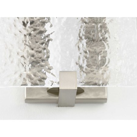 Progress Lighting LED Stone Glass Sconce Collection Brushed Nickel ADA Wall Sconce P710080-009-30